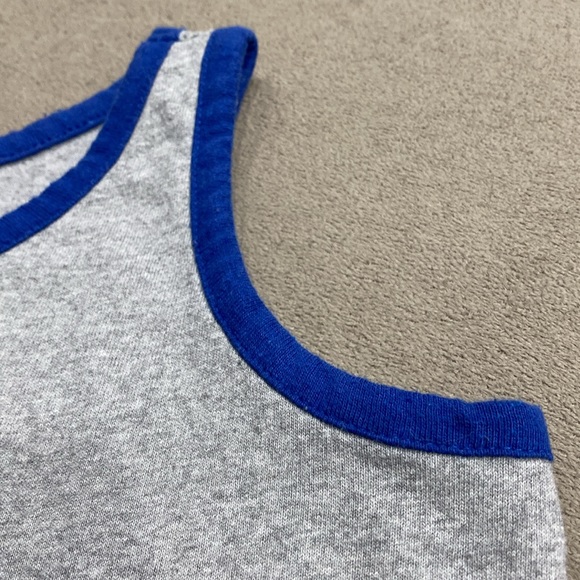 Chemistry Wild And Free American Flag Colors Shark Kids Tank T-shirt Size 10/12 - Picture 7 of 7